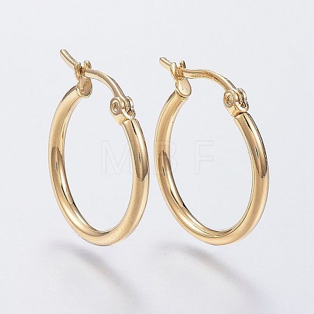 304 Stainless Steel Hoop Earrings EJEW-F105-12G-1