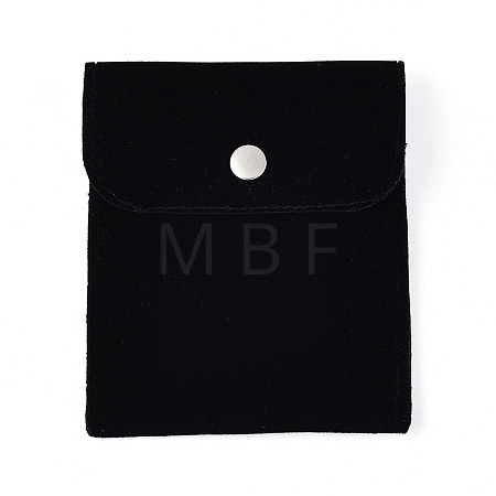 Double-Sided Velvet Jewelry Rectangle Bags for Earrings Rings Bracelets Necklaces TP-N004-01E-1