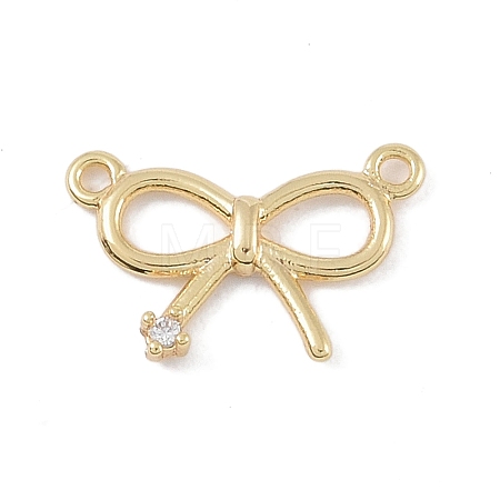 Brass Micro Pave Clear Cubic Zirconia Pendants KK-U008-01C-G-1