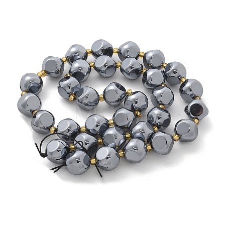 Terahertz Stone Round Beads Strands G-R002-01B-1
