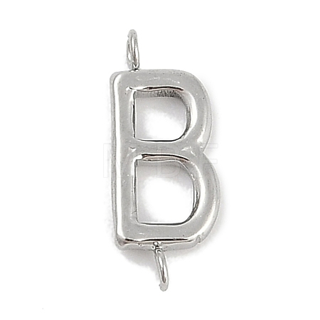 304 Stainless Steel Letter Connector Charms STAS-M108-01P-02-1