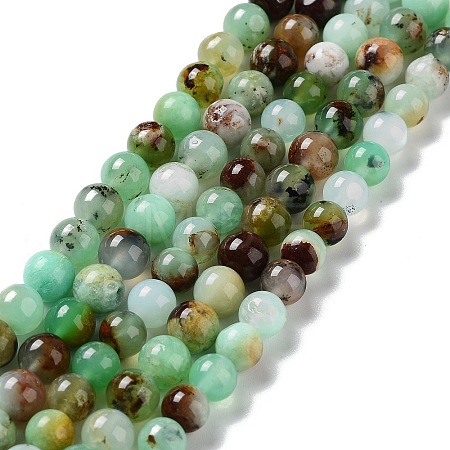 Natural Chrysoprase Beads Strands G-G057-A01-02-1