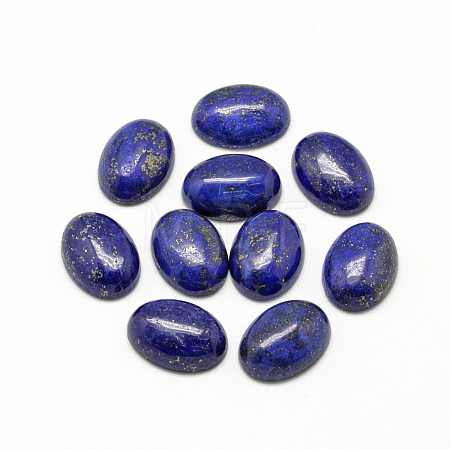 Natural Lapis Lazuli Cabochons X-G-R415-14x10-33-1