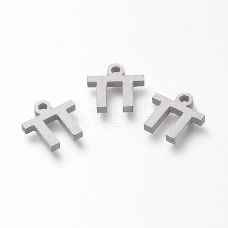 Non-Tarnish 304 Stainless Steel Pendants STAS-F267-10P-P-1