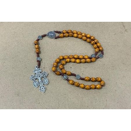 Wood Rosary Bead Necklaces FS-WG6BD27-06-1