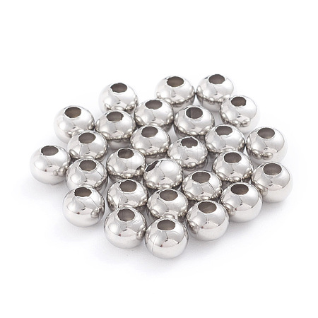 Tarnish Resistant 304 Stainless Steel Beads STAS-G230-P06-1