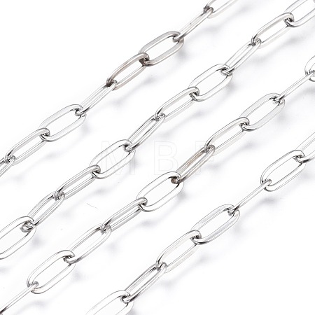 Tarnish Resistant 304 Stainless Steel Cable Chains CHS-M002-01P-1