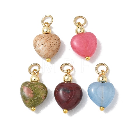 Natural & Synthetic Mixed Stone Pendants PALLOY-JF05481-01-1