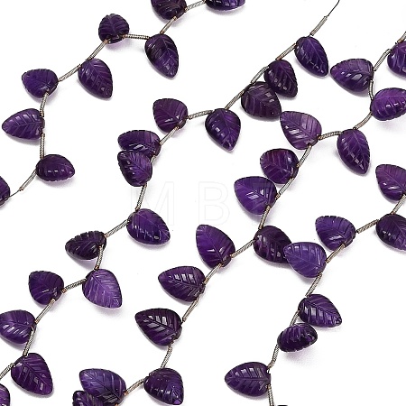 Natural Amethyst Carved Beads Strands GG-CBA0C95-E04-02-1