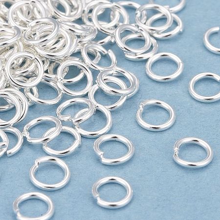Rack Plating Brass Open Jump Rings KK-O139-18F-S-1