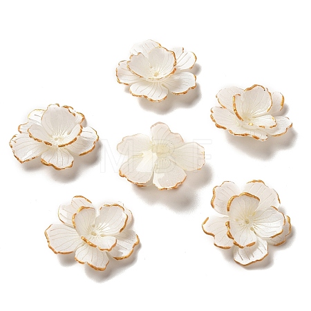 Golden Edge Flower Bead Cap X-SACR-C002-29-1