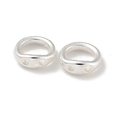 Brass Ring Charm Connectors KK-P284-06S-1