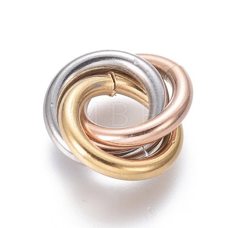 Ion Plating(IP) 304 Stainless Steel Linking Rings STAS-L239-01B-MC-1