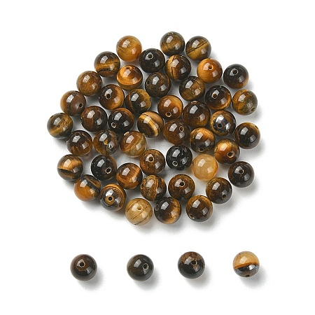 Natural Tiger Eye Beads Strands G-YW0001-56B-1