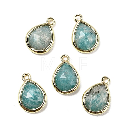 Natural Amazonite Faceted Pendants G-U019-05G-02-1