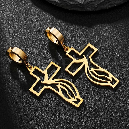 201 Stainless Steel Clip-on Earrings FS-WGD509B-10-1