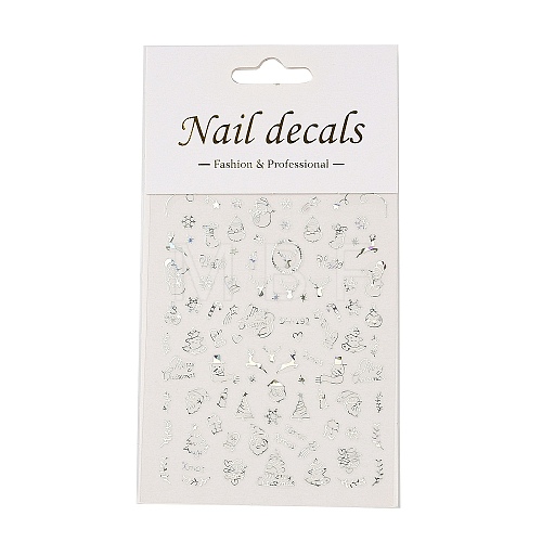 PET Christmas Laser Nail Art  Sticker MRMJ-B003-05S-1