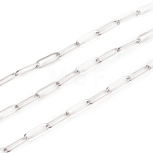 304 Stainless Steel Paperclip Chains STAS-K209-07P-1