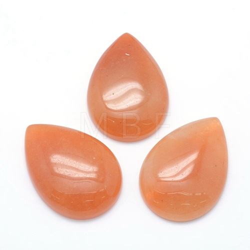 Natural Red Aventurine Cabochons G-P393-G13-1