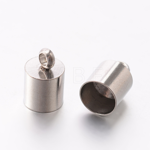 201 Stainless Steel Cord Ends STAS-E077-07-1