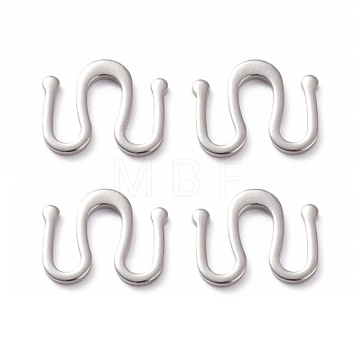 Brass S Hook Clasps KK-L205-03P-1