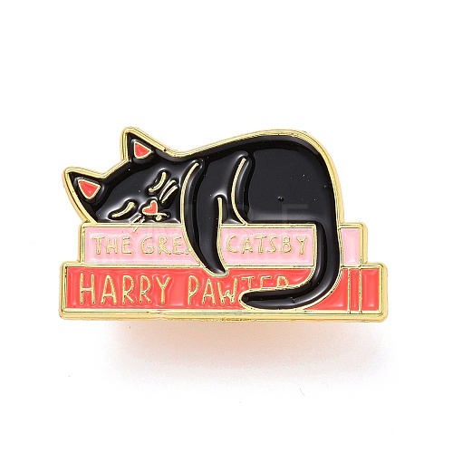 The Great Catsby Word Enamel Pin X-JEWB-O005-M02-1