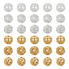  30Pcs 6 Style Brass Beads KK-TA0001-24-3