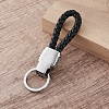 Braided PU Leather Keychains JI5354-4