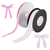 2 Rolls 2 Styles Polyester Ribbon OCOR-ME0002-02B-1