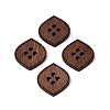 4-Hole Oval Wood Buttons BUTT-Q046-11B-1