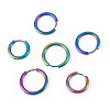 6Pcs 3 Styles 202 Stainless Steel Huggie Hoop Earrings EJEW-TAD0001-01-3