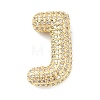 Rack Plating Brass Micro Pave Cubic Zirconia Pendants KK-Q790-01J-G-1