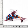 Handmade Lampwork Pendants LAMP-T023-14B-3