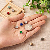 Fashewelry 9Pcs 9 Styles Natural Mixed Stone Charms G-FW0001-28-17