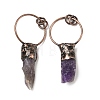 Natural Amethyst Big Pendants G-H332-06R-01-1