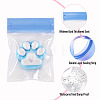 40Pcs 8 Colors Transparent EVA Packaging Resealable Bags ABAG-TA0002-29A-5