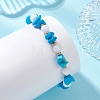 Natural & Synthetic Gemstone & Natural Malaysia Jade Chips Beads Braided Bead Bracelets BJEW-MZ00330-2