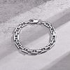 304 Stainless Steel Link Chain Bracelets for Men WGDE8BC-01-1