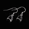 Anti-Tarnish Rhodium Plated 925 Sterling Silver Earring Hooks STER-I009-07P-3