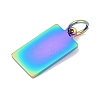 Ion Plating(IP) 304 Stainless Steel Pendants STAS-I311-31C-RC-2