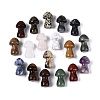 Natural & Synthetic Mixed Gemstone Mushroom Display Decorations G-Q602-03-1