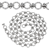 Stainless Steel Ring with Round Bead Link Chains CHS-PH0001-12-1