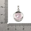 925 Sterling Silver Pave Cubic Zirconia Pendants STER-C015-01C-02-3