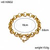 304 Stainless Steel Rolo Chain Bracelets STAS-OY012-43G-2