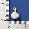 925 Sterling Silver Sea Animal Shell Shape Charms LS-STER-E071-02S-03-3