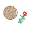 Glass Seed Beaded Pendants PALLOY-MZ01091-2