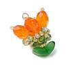 Transparent Glass Pendants PALLOY-MZ00722-02-2