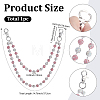 1Pc Polymer Clay Rhinestone Round Beaded Pants Chains AJEW-BM0001-29A-02-2