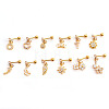 Brass Micro Pave Clear Cubic Zirconia Snowflake Cartilage Earrings WGFF6D3-36-2