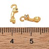 Brass Micro Pave Cubic Zirconia Pendant Cabochons Settings KK-F941-17G-3